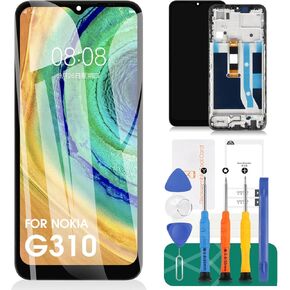 for Nokia G310 Screen Replacement for Nokia G42 LCD Digitizer Repair Kits for Nokia G310/G42 Touch Screen Display Assembly Replacement TA-1573 TA-1581 with Frame