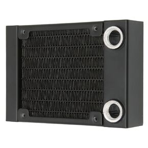 Water Cooling Computer Radiator,Aluminum Heat Exchanger 8 Pipes G1/4 Thread 80mm Water Cooling System,with Screws,for PC CPU Computer Printer Water Cool System