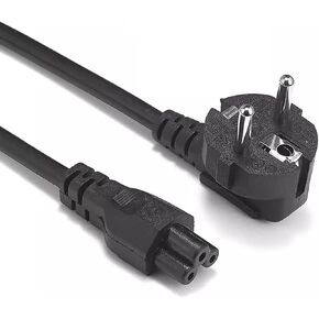 KKE EU IEC 60320 C5 3Ft Mickey Power Cord, 125V, 3 Prong Power Cord, Power Supply Cable for PC/TV/Monitor.