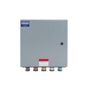 Camlock Connection Box, 400 Amp, 120/208V, 3 Phase, 4 Wire, NEMA 4/12 Box with Camlock Series 16 Male Inputs, Double Set Screw Wall-Mount Power Distribution Box, BLK/RED/BLU/WHT/GRN