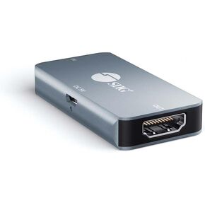 SIIG 4K HDMI Booster - HDMI Signal Repeater/Extender, 4K 60Hz YUV 4:4:4, HDR, HDCP 2.2, 18Gbps, CEC Pass-Through, Cascading, TAA Compliant (CE-H24K11-S1)
