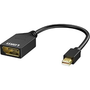 Mini Displayport to Displayport Adapter, Mini DP to Displayport Adapter 4K@60Hz, Compatible for Thunderbolt 2, MacBook Pro, MacBook Air, Mac Mini, Surface Pro, Graphics, Monitor, Projector