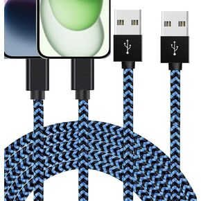 i.Phone Charger, Nylon Braided 2Pack 3.3ft i Phone Charging Cable [MFi Certified] Fast Charging High Speed Data Sync Phone Cord Compatible with i.Phone 14 13 12 11 Pro Max XS XR XS X Plus