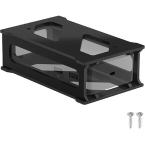 Docking Station Mounting Stand for Microsoft Surface Dock 1, Dock 2, Wall Mount and Under Desk Mount Acrylic Holder Compatible with Microsoft Surface Dock (Pd9-00003) - Black Holder Only