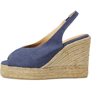 Castañer CASTANER Barbara 80 mm Wedge Espadrille Azul Oscuro EU 36 (US Women's 6) M