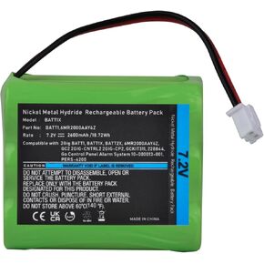 Batmax 7.2V Battery for 2gig BATT1X BATT2X BATT1 GC2 2GIG-CNTRL2 2GIG-CP2 GCKIT311 228844 Go Control Panel Security System Alarm 6MR2600AAY4Z 10-000009-001 10-000013-001 Linear PERS-4200