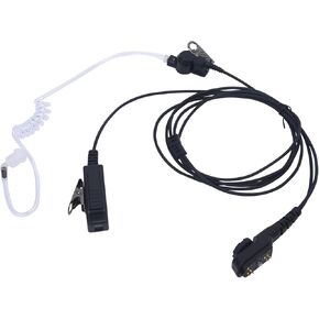 Acoustic Tube Radio Earpiece Walkie Talkie Ear Piece with PTT Mic Headset for Hytera HYT PD780 PD782 PD782i PD702 PD702i PD700 PD700G PD705 PD708 PD785 PD788