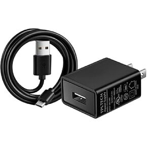 [UL Listed] Phone Charger Adapter Wall Charger 5ft USB Cable Compatible with Kyocera E4233 DuraPlus, Cadence lte s2720 /Brigadier/Rally S1370 / Kona/Hydro Air 5Ft Micro USB Charging Port