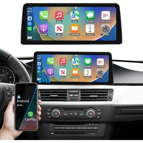 Road Top 12.3 Inch Touchscreen Wireless Carplay for BMW 3 Series E90/E91/E92/E93 2005-2008 Year with CCC System, Car Stereo Multimedia Radio Receiver, Support Wireless Android Auto, Mirrorlink