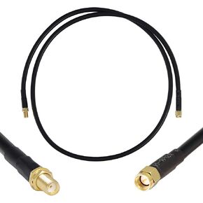 GEMEK 10ft SMA ذكر إلى SMA أنثى كابل نحاسي نقي، خسارة منخفضة S-MR240 تمديد محوري - موسع الرصاص الهوائي لـ 3G 4G 5G 6G LTE ADS-B Ham GPS WiFi RF Radio Use (50 Ohm Not for TV)
