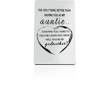 Godmother Gift Godmother Engraved Wallet Card Gifts Godmother Proposal Gift First Communion Gift Godmother Announcement Gifts Baptism Keepsake Gifts Mothers Day Birthday Gifts Godmother Asking Gift