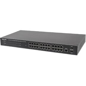 Intellinet 24-Port PoE مُدار عبر الويب جيجابت إيثرنت (560559)