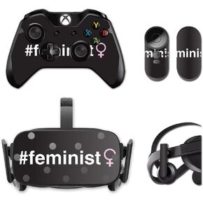 MightySkins Skin Compatible with Oculus Rift CV1 – Feminist | Protective, Durable, and Unique Vinyl Decal wrap Cover | Easy to Apply, Remove, and Change Styles | Made in The USA