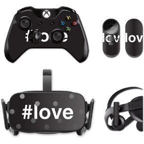 MightySkins Skin Compatible with Oculus Rift CV1 – Love 2 | Protective, Durable, and Unique Vinyl Decal wrap Cover | Easy to Apply, Remove, and Change Styles | Made in The USA