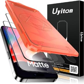 Uyiton for iPhone 14 Pro Max Matte Screen Protector, Anti-Glare Anti-Fingerprint [Easy Fit] Anti-Reflection Shatterproof Full Coverage [Case Friendly] 9H Tempered Glass Screen Cover, 2 Packs
