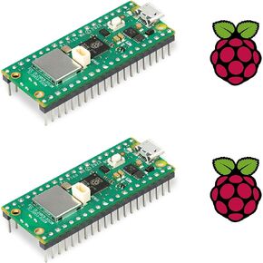 Vis Viva Raspberry Pi Pico H (pre soldered headers) + Raspberry Pi Logo Sticker (1Pack, Pre-soldered Headers)