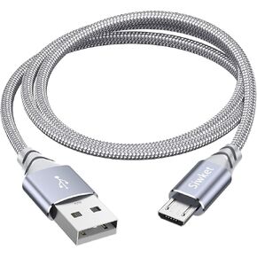 كابل Micro USB بطول 10 أقدام، كابل شحن USB A إلى Micro Android مضفر سلك شحن سريع لهاتف Samsung Galaxy J7، S7، S6، Kindle Fire، Fire HD Tablets، وحدة تحكم PS4، Sony، HTC، LG، Motorola، Huawei in Kuwait