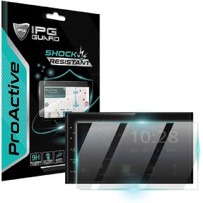 IPG ProActive for Kenwood DMX4707S - DMX47S - DMX129BT Digital Media Touchscreen 6.8 Inch 9H Hardness Screen Protector Smooth Glass Touch Ultra Responsive High Clarity Anti Scratch Smudge & Shock Proof Nano Technology Guard for DMX4707S
