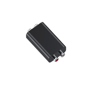 Ground Loop Noise Isolator for Car Audio/Home Stereo System, Ground Loop Isolator Cable Separator Noise Filter，(No Affect Bass) Quality Isolator for HiFi Stereo Home Theater Car Audio Player (Black)