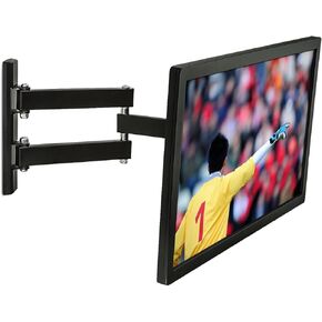 Mount-It! Full Motion TV Wall Mount | Articulating Computer Screen Bracket for 23-42 inch Screens | Fits Up to VESA 200x200mm, 66lbs Capacity