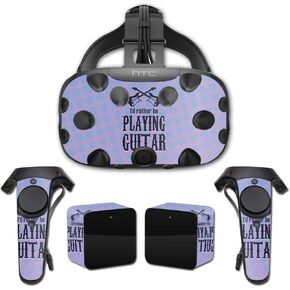 MightySkins Skin Compatible with HTC Vive – Playing Guitar | Protective, Durable, and Unique Vinyl Decal wrap Cover | Easy to Apply, Remove, and Change Styles | Made in The USA