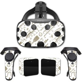 MightySkins Skin Compatible with HTC Vive Full Coverage - Retro Lures | Protective, Durable, and Unique Vinyl Decal wrap Cover | Easy to Apply, Remove, and Change Styles | Made in The USA
