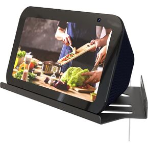 Wall Mount for E cho S how5 (3 Gen),Metal Corner Mount for Show15, Corner Stand Saves Space. Made of Stainless Steel, Matte Black. in Kuwait