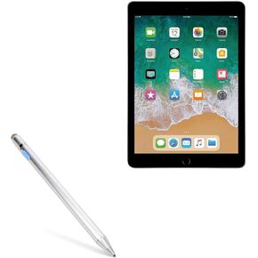 BoxWave Stylus Pouch Compatible with Apple iPad (5th Gen 2017) (Stylus Pouch Stylus PortaPouch, Stylus Holder Carrier Portable Self-Adhesive for Apple iPad (5th Gen 2017) - Jet Black