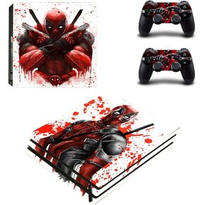 ملصقات جلدية لاصقة من الفينيل غطاء DP لوحدات تحكم PS4 Pro Super Hero