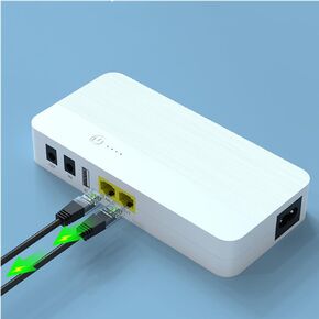POE Mini UPS 8000mah POE Output 24V Gateway Landline DC12V9V5V Router WiFi Home Battery Backup Mini UPS Uninterruptible Power Supply for routers, modems, and Security Cameras