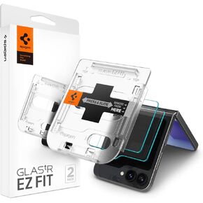 Spigen Tempered Glass Screen Protector [GlasTR EZ FIT] designed for Galaxy Z Flip 6 [2 Pack]