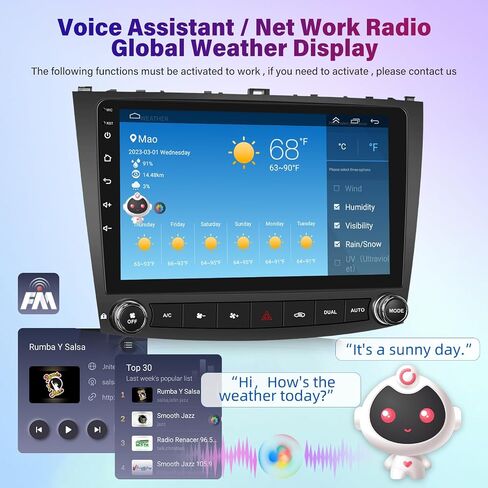 [8-Core 4+64G] راديو Android 13 لسيارة Lexus IS250 IS300 IS350 IS220 2006-2012 - شاشة لمس IPS 10.1 بوصة صوت DSP - تشغيل لاسلكي وAndroid Auto، WiFi، 59UI، تخصيص الصفحة الرئيسية + Canbus in Saudi Arabia