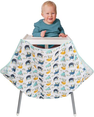 High Chair Food Catcher for Babies & Toddlers, Wipeable & Washable | Mumma's Little Helpers (Sloths) in Saudi Arabia