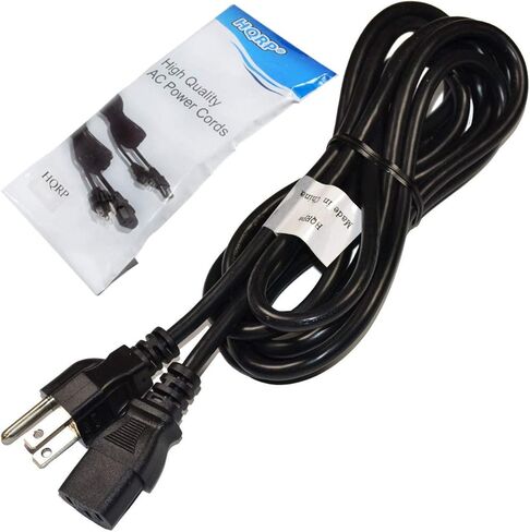 HQRP 10ft AC Power Cord Compatible with ION Block Rocker, Block Party & Live, Job Rocker, Pathfinder Explorer Bluetooth Portable Speaker System Cable Block Rocker iPA76C iPA76A iPA76S IPA23, UL Listed in Saudi Arabia