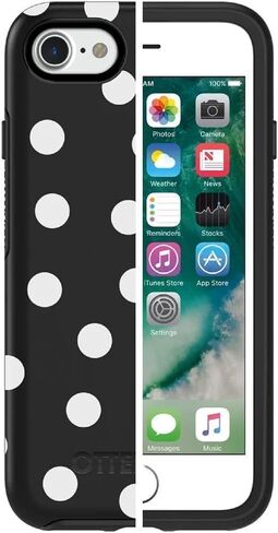 OtterBox Symmetry Series Case for iPhone SE 3rd Gen (2022), iPhone SE 2nd (2020), iPhone 8, iPhone 7 (Not Plus) - Non Retail Packaging - Black in Saudi Arabia
