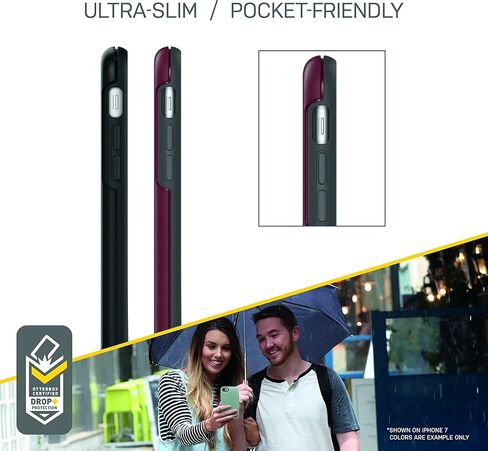 OtterBox Symmetry Series Case for iPhone SE 3rd Gen (2022), iPhone SE 2nd (2020), iPhone 8, iPhone 7 (Not Plus) - Non Retail Packaging - Black in Saudi Arabia