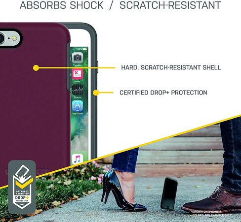 OtterBox Symmetry Series Case for iPhone SE 3rd Gen (2022), iPhone SE 2nd (2020), iPhone 8, iPhone 7 (Not Plus) - Non Retail Packaging - Black in Saudi Arabia