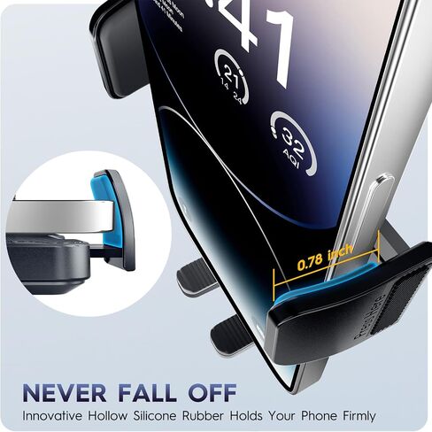 Car Phone Holder Mount [Upgrade Clip Never Fall] Hands Free Cell Phone Holder Car [Thick Cases Friendly] Car Phone Mount Mount Fit for Smartphone, iPhone, Automobile Cradles Universal in Saudi Arabia