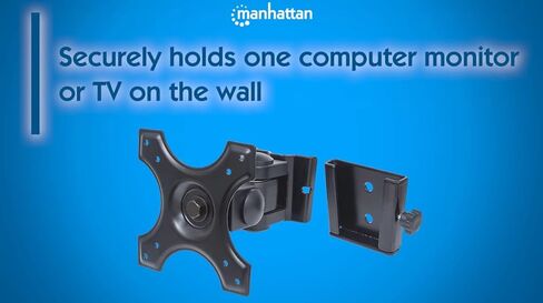 MANHATTAN Monitor TV Wall Mount - Up to 22 Inches & 26 lbs – 75x75 & 100x100 VESA – Heavy Duty - Full Motion Tilt Swivel Rotation - for Computer LCD LED TV Flat Screen – Lifetime Mfg Warranty – 432351 in Saudi Arabia