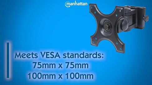MANHATTAN Monitor TV Wall Mount - Up to 22 Inches & 26 lbs – 75x75 & 100x100 VESA – Heavy Duty - Full Motion Tilt Swivel Rotation - for Computer LCD LED TV Flat Screen – Lifetime Mfg Warranty – 432351 in Saudi Arabia