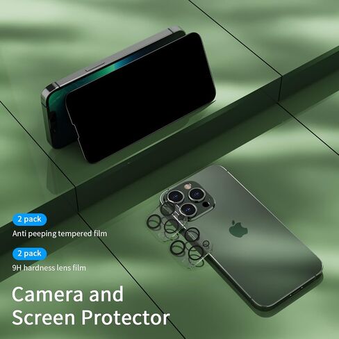 [2 Pack] for Galaxy S23 Ultra Privacy Screen Protector 6.8-Inch, 9H Tempered Glass Film, 3D Curved, Anti-Spy Film for S23 Ultra 5G Glass Screen Protector [Don’t Support Fingerprint Unlock] in Saudi Arabia
