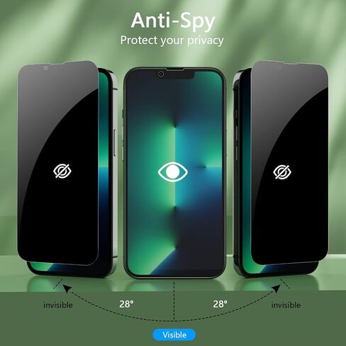 [2 Pack] for Galaxy S23 Ultra Privacy Screen Protector 6.8-Inch, 9H Tempered Glass Film, 3D Curved, Anti-Spy Film for S23 Ultra 5G Glass Screen Protector [Don’t Support Fingerprint Unlock] in Saudi Arabia