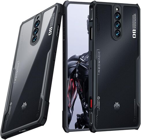 واقي شاشة مكون من قطعتين لهاتف ZTE Nubia Red Magic 9S Pro / 9S Pro+ / 9 Pro / 9 Pro+ / 8 Pro / 8 Pro+ / 8S Pro / 8S Pro+، واقي شاشة من الزجاج المقوى، صديق للحافظة، مقاوم للخدش، أسود in Kuwait