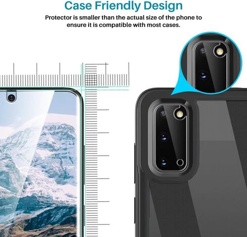 [2+3 Pack] LϟK Designed for Samsung Galaxy S20 2 Pack Screen Protector & 3 Pack Camera Lens Protector, Alignment Frame High Definition Clear Flexible TPU Film in Saudi Arabia