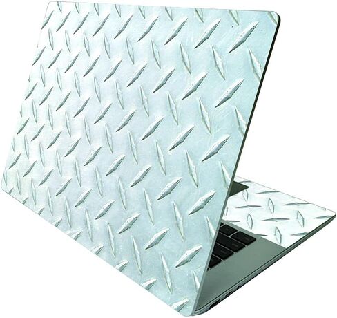 MightySkins Skin Compatible with Microsoft Surface Laptop 4 15" - Black Diamond Plate | Protective, Durable, and Unique Vinyl Decal wrap Cover | Easy to Apply and Change Styles | Made in The USA in Saudi Arabia