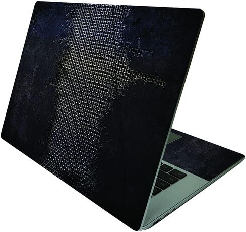 MightySkins Skin Compatible with Microsoft Surface Laptop 4 15" - Black Diamond Plate | Protective, Durable, and Unique Vinyl Decal wrap Cover | Easy to Apply and Change Styles | Made in The USA in Saudi Arabia