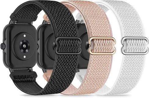 3 Pack Stretchy Nylon Bands Compatible with Woneligo/Fitpolo Smart Watch IDW13, 22mm Soft Elastic Straps for ENOMIR IDW19/MILOUZ IDW19/Gydom IDW19/Faweio IDW19/Hoowel IDW19/Amzhero IDW19/TOOBUR IDW19/Tensky IDW19/WNH IDW19 Smart Watch Band for Women Men. in Saudi Arabia