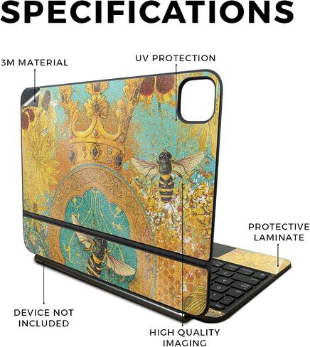 Skin Compatible with Apple Magic Keyboard for iPad Pro 11‑inch (M4) 2024 - Bad Trip - Premium 3M Vinyl Protective Wrap Decal Cover - Easy to Apply | Crafted in The USA by MightySkins in Saudi Arabia