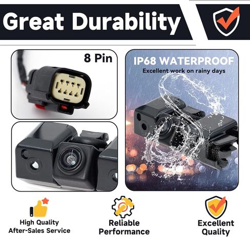 كاميرا احتياطية كاميرا الرؤية الخلفية متوافقة مع Chevy Silverado Cheyenne GMC Sierra 1500 2500 HD 3500 HD 2014-2015. يستبدل # 22803702، 23306741. in Kuwait