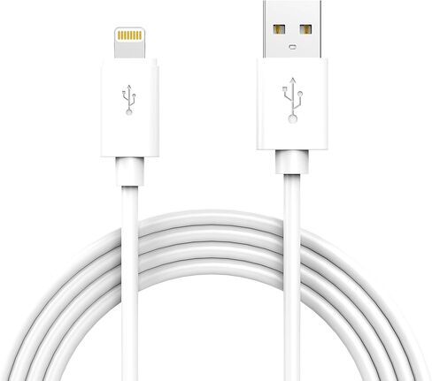 كابل شاحن Apple MFI Lightning إلى USB iPhone - مصنوع لهاتف iPhone 11/11pro max/Xs/XS Max/XR/X / 8/8 Plus / 7/7 Plus / 6/6 Plus / 5 / 5S والمزيد، 6 أقدام (أبيض)… in Kuwait